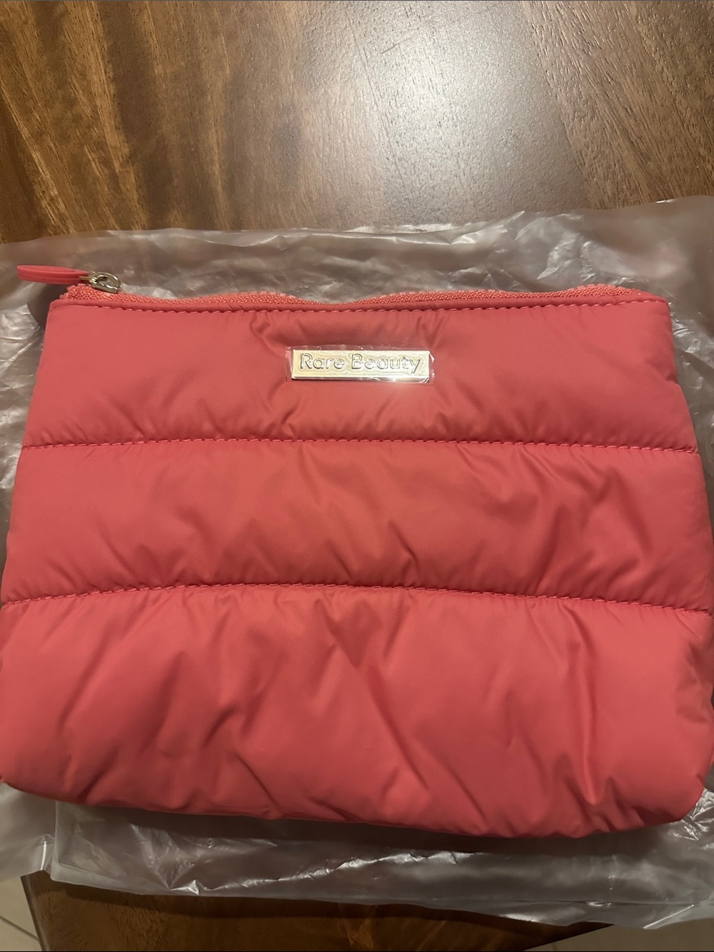 🆕 Rare Beauty Pink Quilted Cosmetic Bag